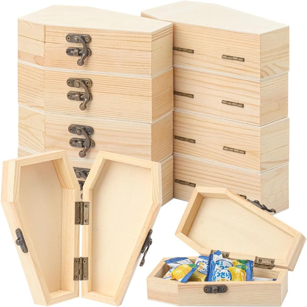 Event Party Box - Unikalna drewniana skrzynka w kształcie trumny,
