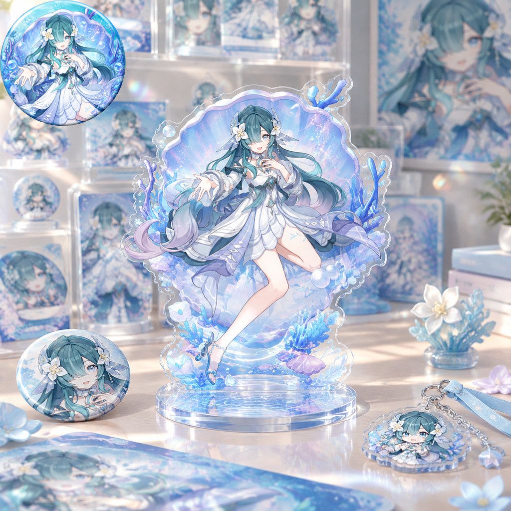 Supply Event - Anime Postać Genshin Impact Vodyanitsa Broszka