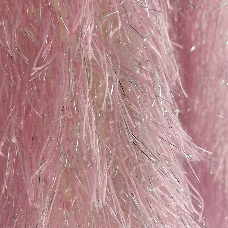 Glitter Tablecloth - Tkanina tiulowa z cekinami i frędzlami,