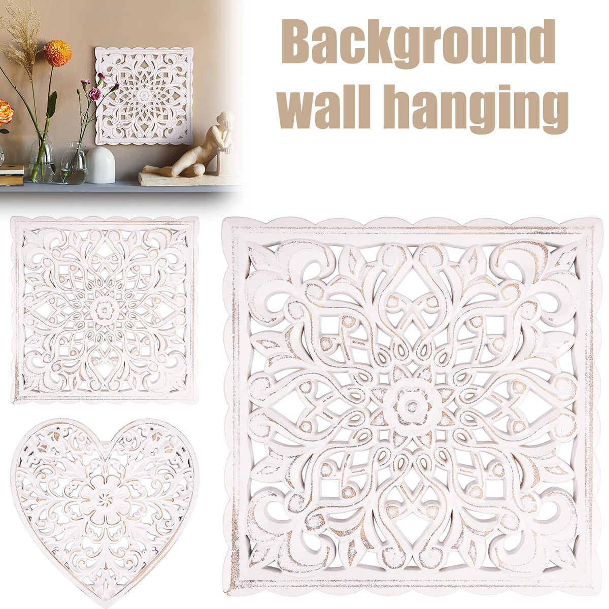 Drewniana Dekoracja Ścienna Kw – Flower Wall Panel recenzja i cena