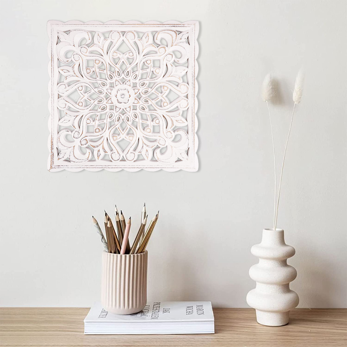 Drewniana Dekoracja Ścienna Kw – Flower Wall Panel recenzja i cena