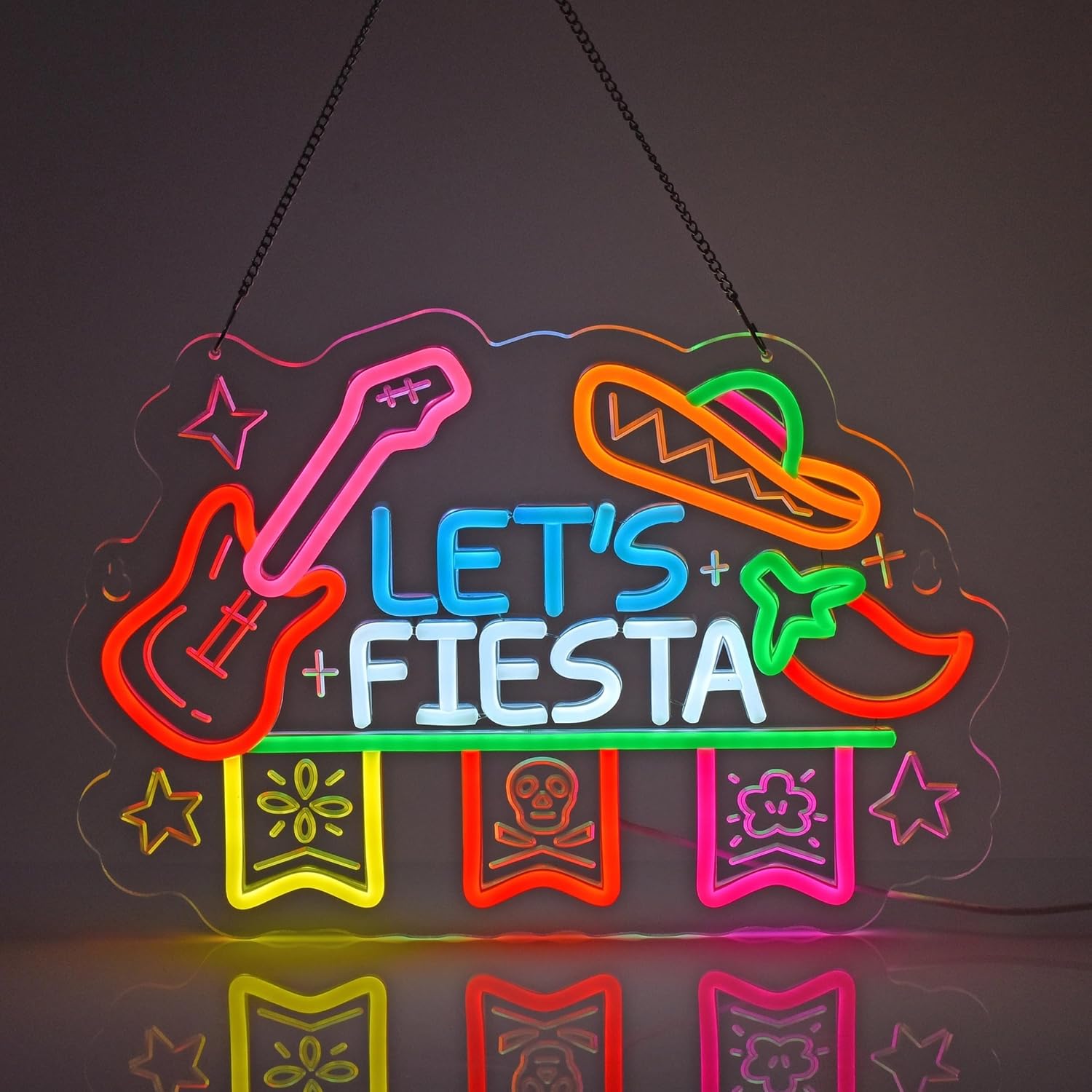 Let's Fiesta Neon, neonowa dek – Neon Sign Party recenzja i cena