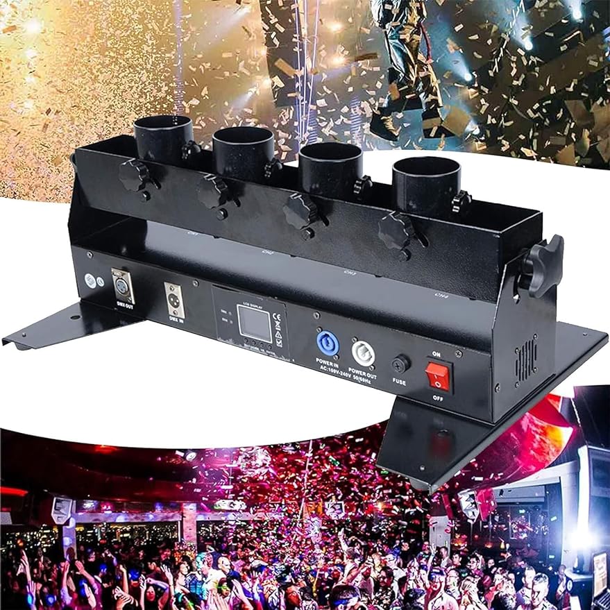 4-rdzeniowa maszyna do konfett – Confetti Cannon Tube recenzja i cena